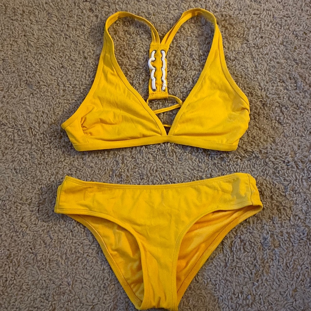 yellow bikini